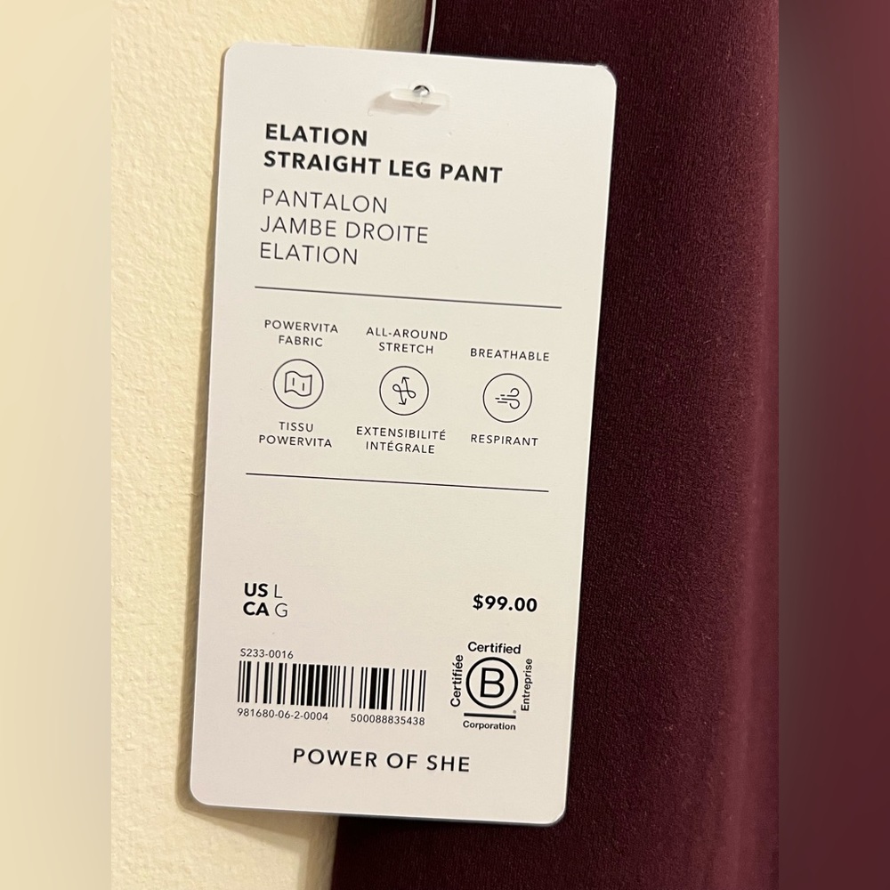 NWT Athleta Elation Straight Leg Legging - Picture 5 of 6